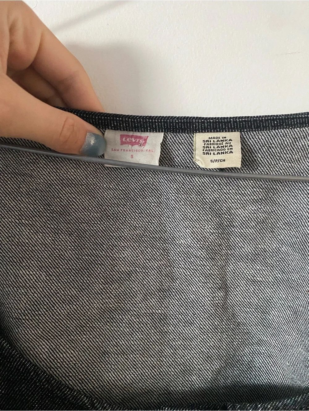 Levi’s Denim Long Sleeve Corset Top - Picture 7 of 7